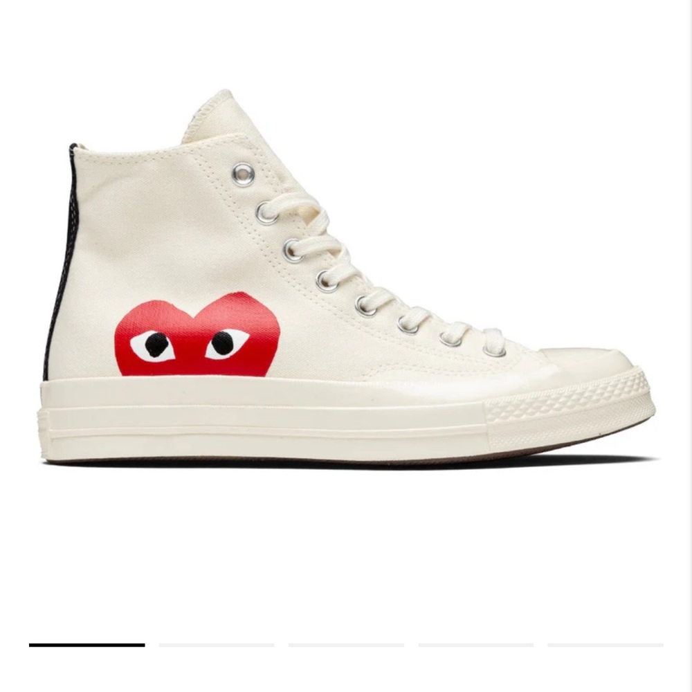 Converse Play Sneakers with Red Heart